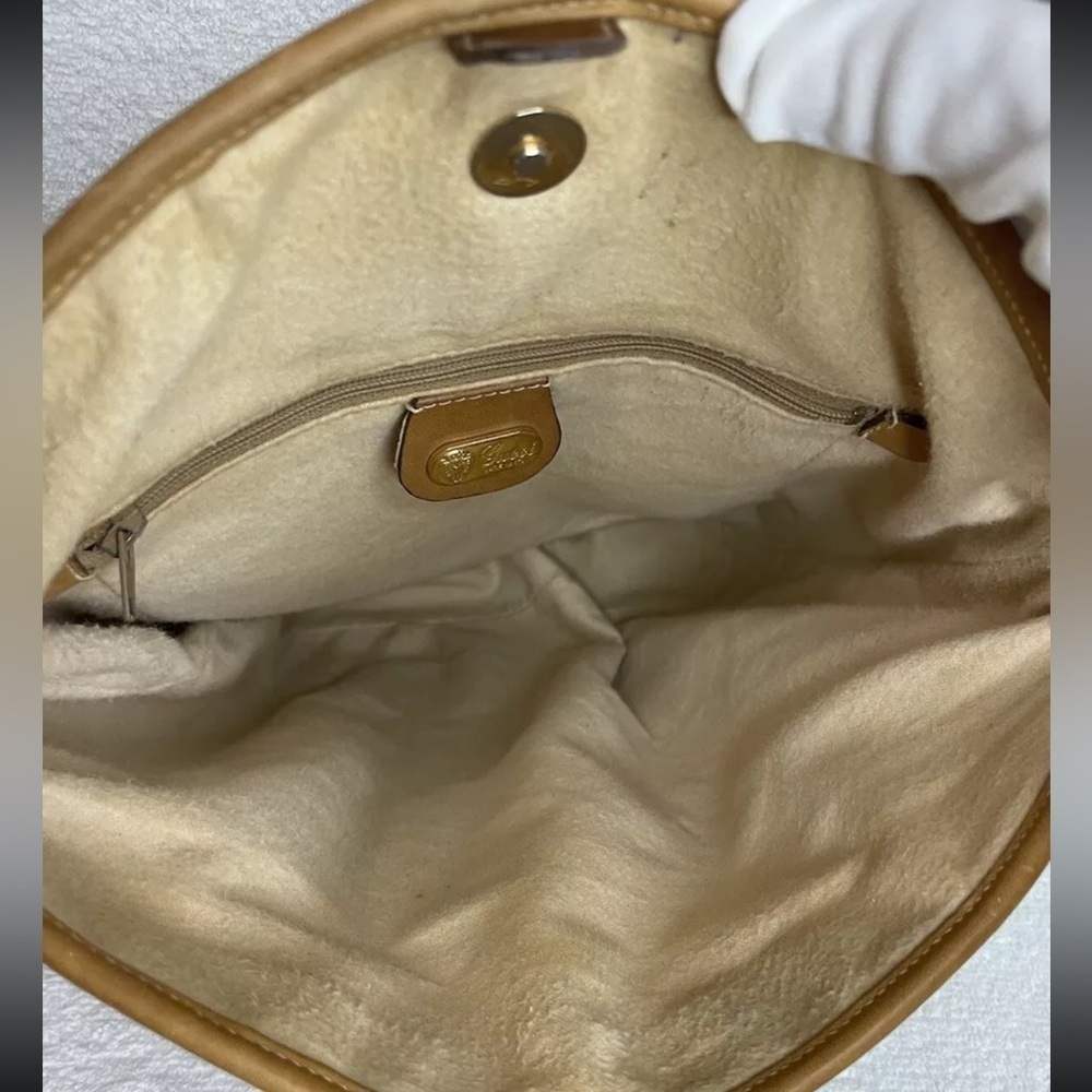 Gucci Vintage Canvas & Leather Bucket Shoulder Bag - Picture 11 of 16